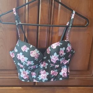 Floral bustier